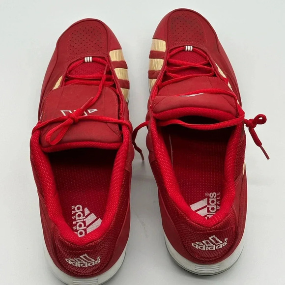 Men’s Size 15 Adidas Red Spinner lV Steel Baseball Softball Cleats NWOB - Picture 3 of 11